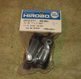 HIROBO FZ-IV helicopter blade holder in retail package, metal part and plastic bag