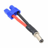 Male DC 5.5 x 2.1mm barrel to EC3 Female cable 14AWG 5CM Battery Supply FPV RC