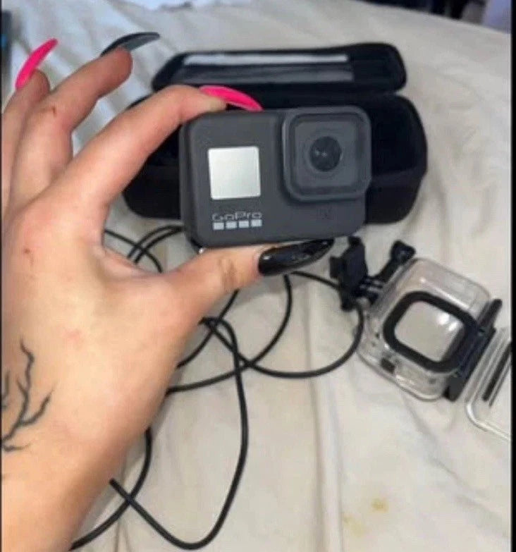 GoPro HERO8 Black action camera with front touchscreen and dual-lens housing