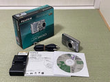 FUJIFILM FINEPIX JX200 Silver Compact Digital Camera Tested Working Japan