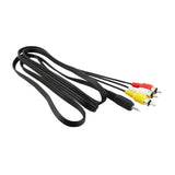 10pcs 2.5mm Mini Stereo Aux Male To 3 RCA Plug Adapter Audio AV Video Cable 1.5m