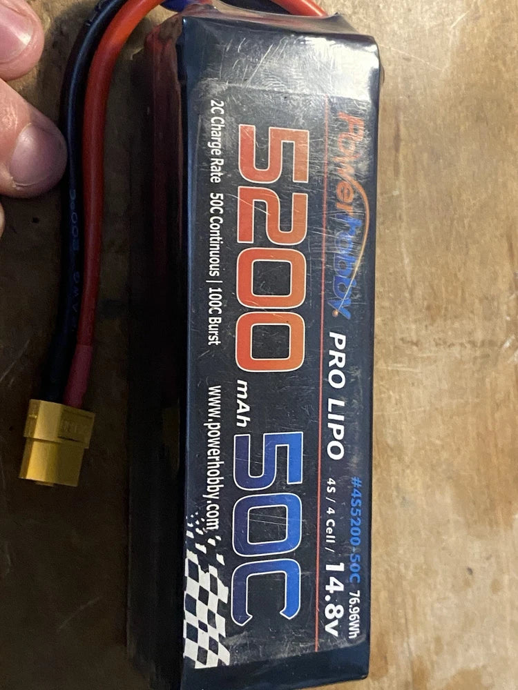 Power Hobby Pro Lipo Battery 5200 mAh 50C Battery