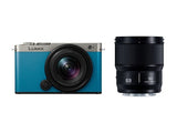 Panasonic LUMIX S9 W Kit 18-40mm+50mm Dark Silver x Turquoise Blue Leather