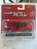 Bburago Race + Play Ferrari California (Convertible) 1/43