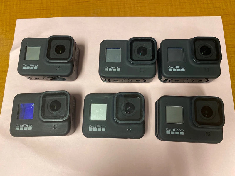LOT OF 6X DEAD  AS IS GoPro HERO8 Black Action Cameras