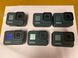LOT OF 6X DEAD  AS IS GoPro HERO8 Black Action Cameras