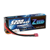 Lipo Battery 7.4V 5200mAh 50C Hard Case with Deans T Plug for RC Vehicles Battery