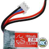 Redcat Ascent-32 V2 2s Lipo Battery (7.4v180mah) RER44283 Battery