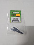 RC quadcopter propeller set with two dark gray blades in clear packaging