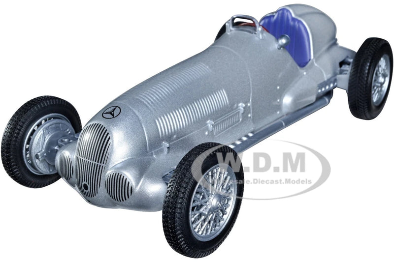 1937 MERCEDES-BENZ W125 SILVER METALLIC 1/24 DIECAST MODEL CAR BY WELLY 24109