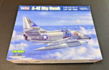 HobbyBoss A-4E Skyhawk 1:48 model kit box, US Navy/USMC attack jet aircraft model
