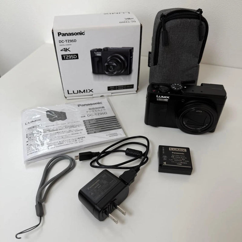 Panasonic LUMIX DC-TZ95D-K Compact Digital Camera 30x Zoom 4K Video