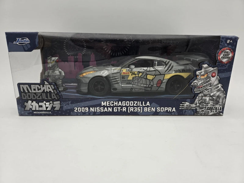 Jada 2009 Nissan GT-R R35 Ben Sopra Mechagodzilla 1/24 Scale Diecast Model 36707