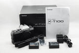 Fujifilm X-T100 Mirrorless Camera Body Dark Silver Used, Serial No.948