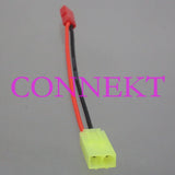 Mini Tamiya Female to JST Female Adapter 20AWG 10CM cable For RC lipo battery