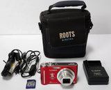 Panasonic Lumix DMC-ZR1 12.1MP Digital Camera Red Tested W/ Battery & Charger