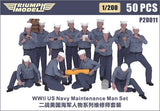 Triumph P20011 1/200 WW II US Navy Sailors Set 50 PCS (Working Uniform)