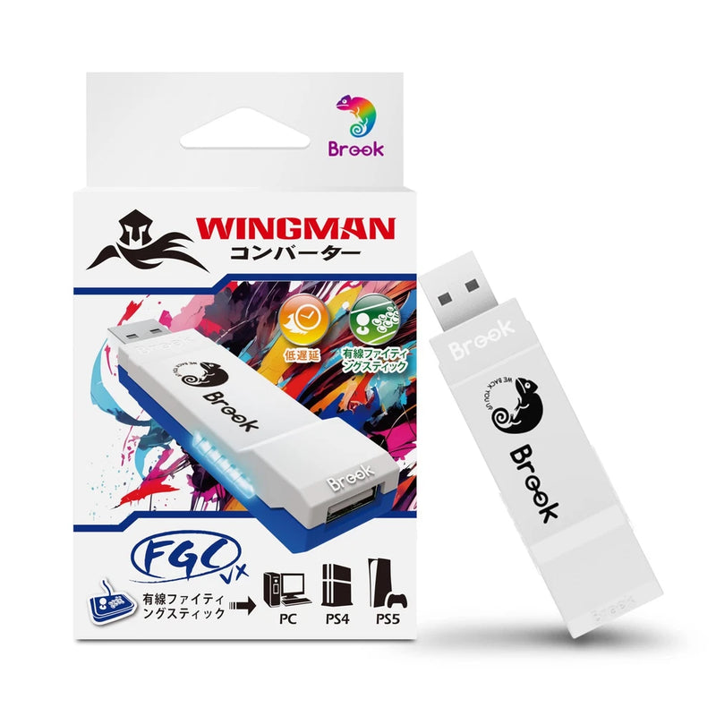 Brook Wingman FGC VX Converter PS5 PS4 PC X-Input Turbo Remap Macro New Japan