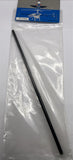 RC helicopter tail boom rod, black metal, in sealed plastic bag