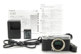 [NEAR MINTw/Strap] Fujifilm Fuji X-M1 Digital Camera 16.3MP Silver Body Only