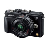 Used, excellent condition Panasonic LUMIX DMC-GX1 power zoom lens kit, Black.