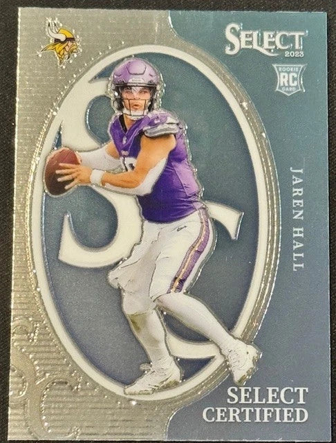 Jaren Hall 2023 Panini Select Football - Select Certified #CRO-DAC (RC) Converter