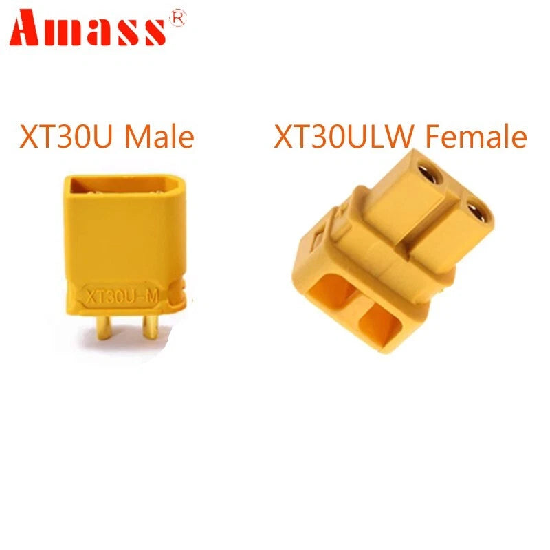 100pairs Amass XT30ULW Female Plug + XT30U Male Connectors For RC Drone Battery