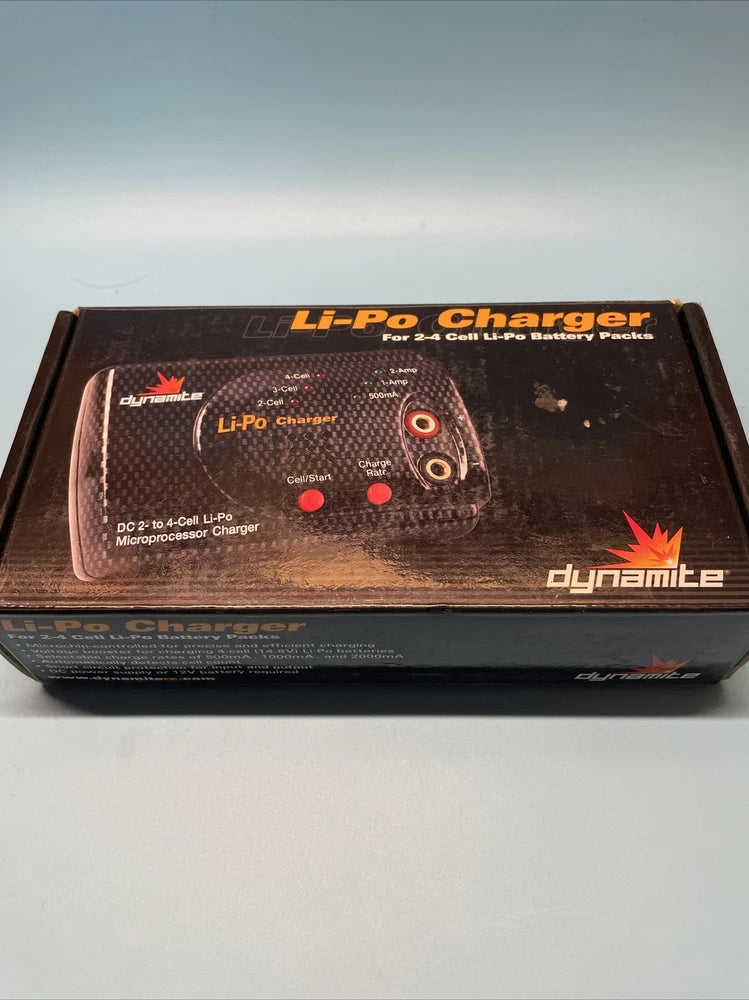 DYNAMITE DYN4058 LI-PO CHARGER FOR 2-4 CELL LI-PO BATTERY PACKS NEW IN BOX F11 Battery