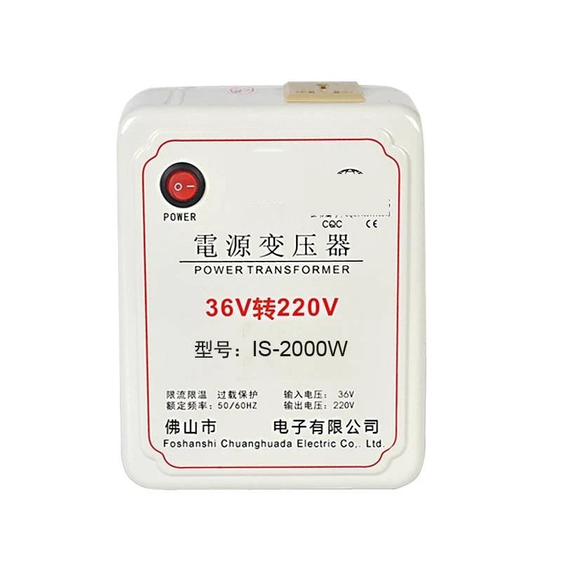 Step-up Transformer 36v To 220v Power Inverter AC Low To High Voltage Converter
