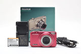 FUJIFILM FinePix JX400 Red Compact Digital Camera Tested Working Japan