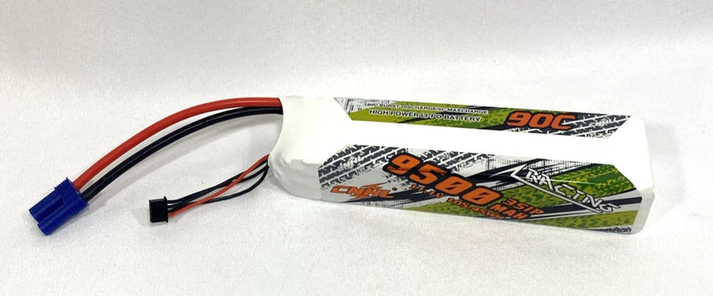 CNHL Racing 9500MAH 3SIP 11.1V 105.45WH 90c Lipo Battery With EC5 Plug