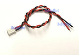 JST XH 2.5mm Pitch 2-Pin Battery Female Connector twisted wire 24AWG 200mm x 10