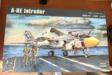A-6E Intruder 1/48 model aircraft kit box with yellow nose and gray jet artwork.