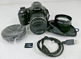 Fujifilm Finepix S6500 FD Digital Camera Macro Lens Hood 2GB SD Card *Working*