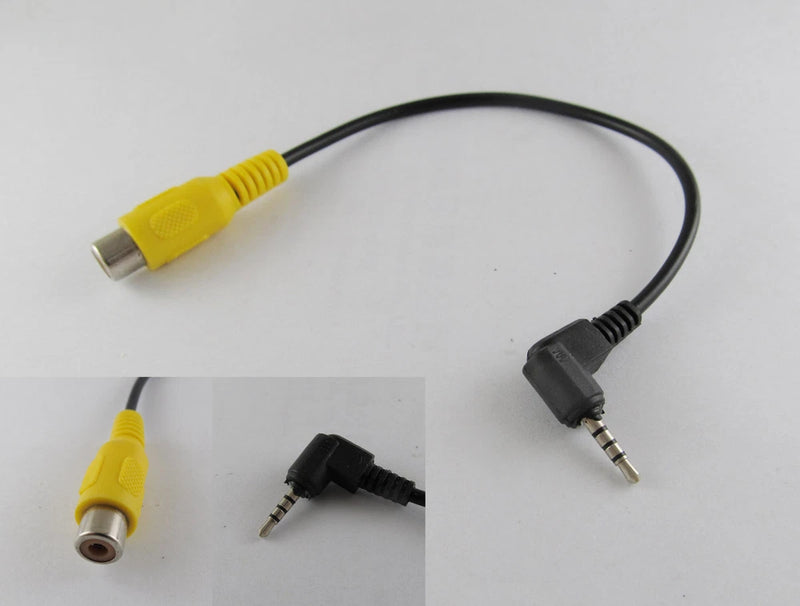 5x 2.5mm Stereo Jack Plug To RCA Female Adapter GPS AV-in Converter Video Cable
