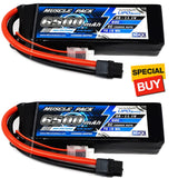 NHX Muscle Pack LiPo battery pack with XT60 connector and orange wires, black case