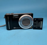 Panasonic Lumix DMC-TZ6 10.1MP Compact Digital Camera Black - Tested *fungus*