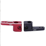 15T metal servo horn set with red and black servo arms