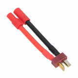 HXT 3.5mm Male-/Female+ to Deans Nylon T Plug Male 12AWG 5CM wire Lipo Battery