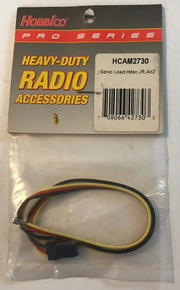 Hobbico Pro HD Servo Lead JR/Hitec/Air Z HCAM2730 RC Radio Controlled Part NEW