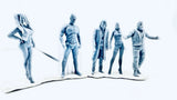 Dark Knight and Crew 3d Printed