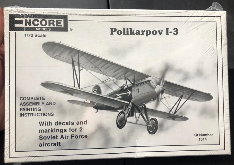 Encore Polikarpov I-3 1/72 1014 FS NEW Model ??Sullys Hobbies??