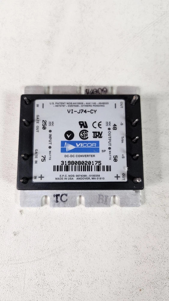 (1 NEW) Vicor VI-J74-CY DC-DC Converter INPUT 250VDC 75W OUTPUT 48VDC 50W