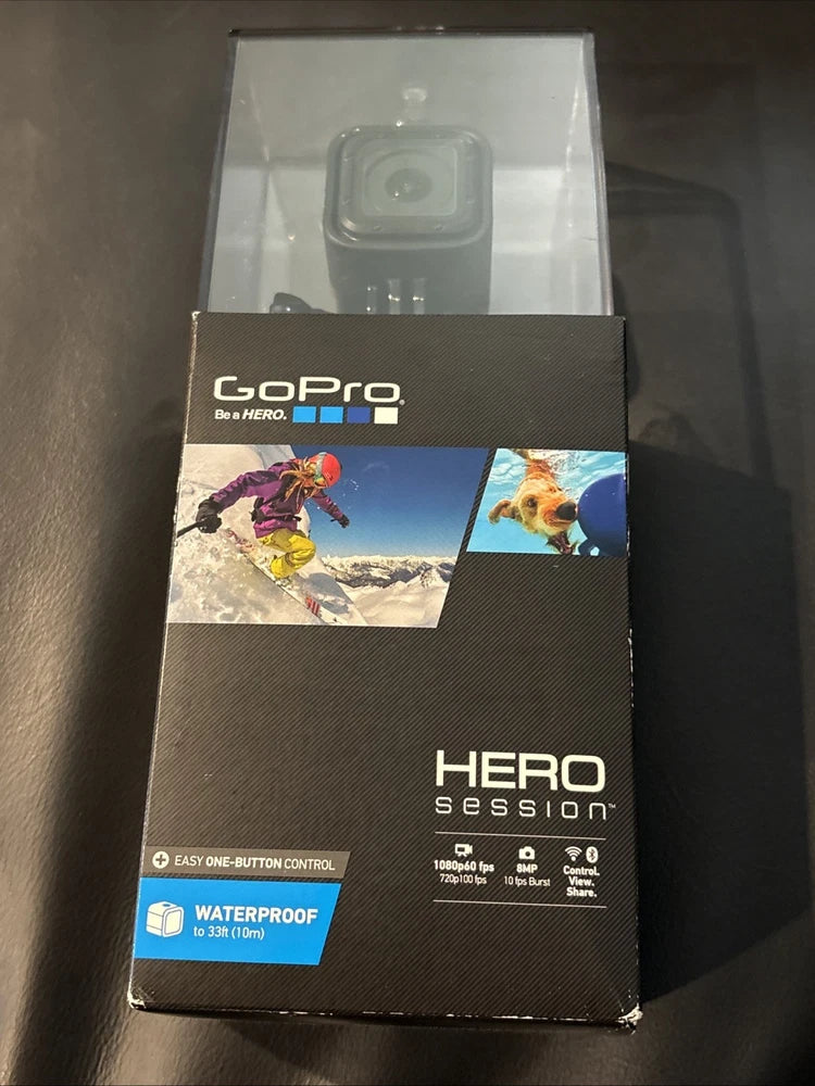 GoPro HERO Session 1080p waterproof action camera box, easy one-button control