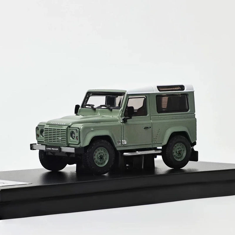 1:64 Defender 90 Gray V8 Alloy Diecast Model Car Collectible Figurine Toy
