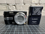 Panasonic Lumix DMC-TZ3 Black-Tested Needs Repair-Read-Includes Battery& Charger