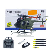 1/28 PA Army Style Helicopter C189 MD500 335mm Length Altitude Hold Stunt Modes