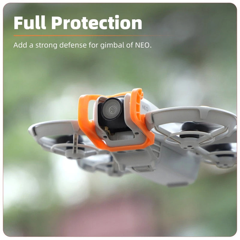 Drone gimbal bumper guard with orange lens protector for DJI NEO