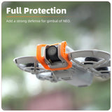 Drone gimbal bumper guard with orange lens protector for DJI NEO