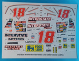 Interstate Batteries Lumina model decal sheet with large 18 and racing logos